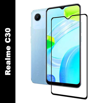 Vvr Edge To Edge Tempered Glass for Realme C30(Pack of 1)