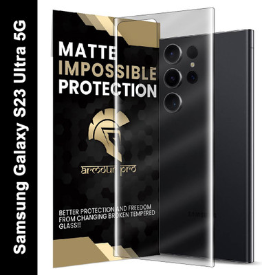 ArmourPro Back Tempered Glass for Samsung Galaxy S23 Ultra 5G, Samsung S23 Ultra 5G, S23 Ultra 5G ( Its not a UV Glass, its Impossible Fiber)(Pack of 1)