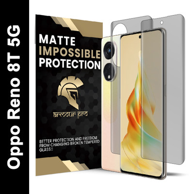 ArmourPro Front and Back Screen Guard for Oppo Reno 8T 5G, Reno 8T 5G ( Impossible 4 Layer Nano Flexible Fiber )(Pack of 1)