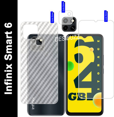 DESIBUZZ Front and Back Screen Guard for Infinix Smart 6, Infinix Smart 6 Camera Lens(Pack of 3)