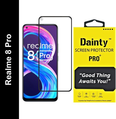 Dainty TECH Edge To Edge Tempered Glass for Realme 8|8 Pro(Pack of 1)