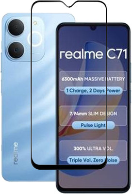 Chronic Edge To Edge Tempered Glass for Realme C71, realme C71(Pack of 1)