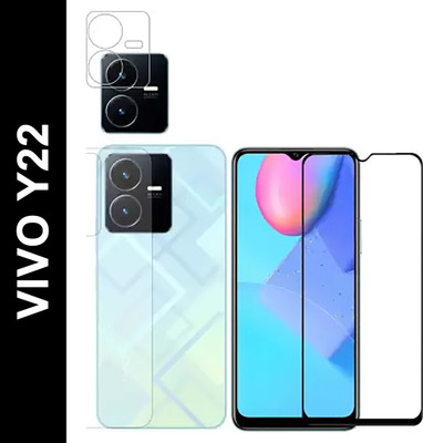 FINCH Front and Back Tempered Glass for VIVO Y22(Pack of 3)