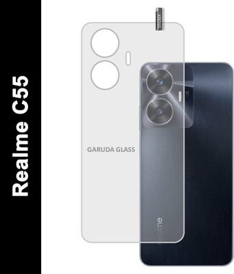 GARUDA GLASS Back Tempered Glass for realme c55 [Flexible](Pack of 1)