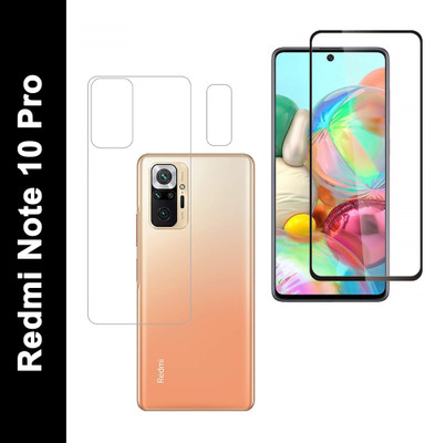 Ten To 11 Front and Back Tempered Glass for Redmi Note 10 Pro(Pack of 3)