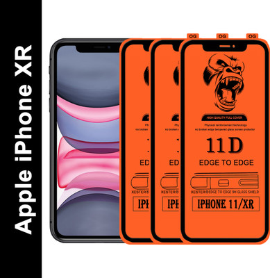 PFOAM Edge To Edge Tempered Glass for Apple iPhone XR(Pack of 3)