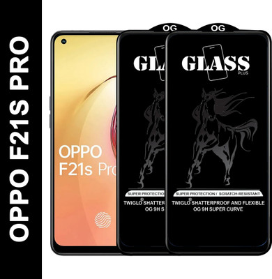 TWIGLO Edge To Edge Tempered Glass for OPPO F21S PRO(Pack of 2)
