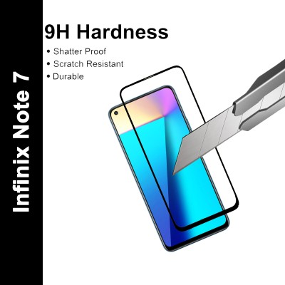 Forego Edge To Edge Tempered Glass for Infinix Note 7(Pack of 1)