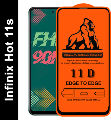 Forego Edge To Edge Tempered Glass for Infinix Hot 11s(Pack of 1)