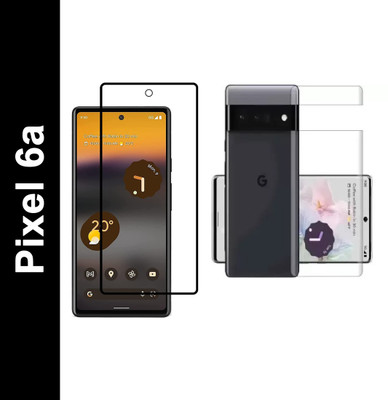 DSCASE Front and Back Tempered Glass for Google Pixel 6a(Pack of 1)