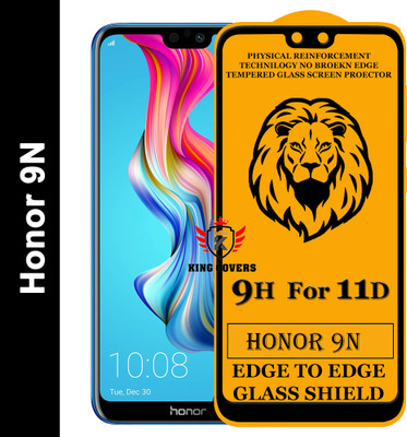KING COVERS Edge To Edge Tempered Glass for Honor 9N(Pack of 1)