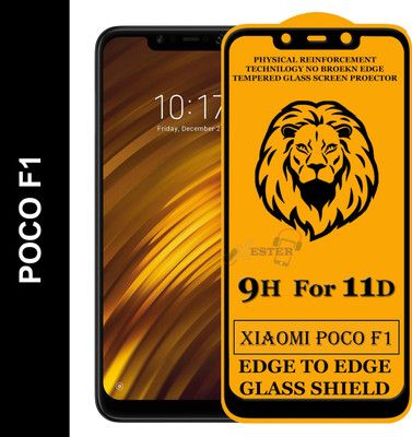 Xester Edge To Edge Tempered Glass for POCO F1(Pack of 1)