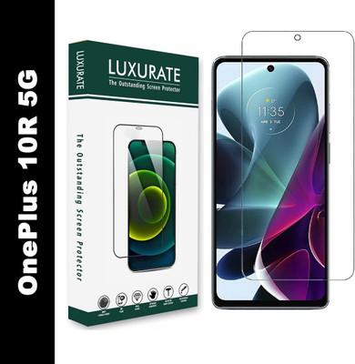 LUXURATE Edge To Edge Tempered Glass for OnePlus 10R 5G(Pack of 1)