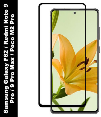 KWINE CASE Edge To Edge Tempered Glass for Poco M2 Pro, Mi Redmi Note 9 Pro, Mi Redmi Note 9 Pro Max, Samsung Galaxy F62(Pack of 1)