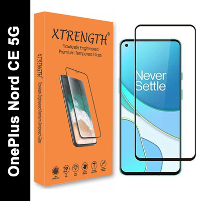XTRENGTH Edge To Edge Tempered Glass for OnePlus Nord CE 5G(Pack of 1)