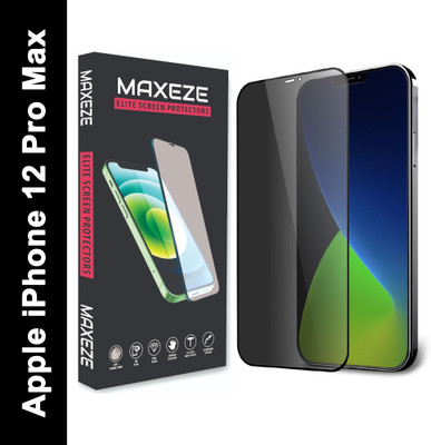 MAXEZE Tempered Glass Guard for Apple iPhone 12 Pro Max(Pack of 1)