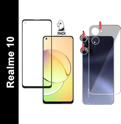 FINCH Front and Back Tempered Glass for REALME 10(Pack of 2)