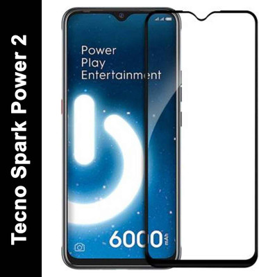 SRT Edge To Edge Tempered Glass for Tecno Spark Power 2(Pack of 1)