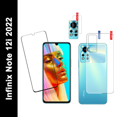 FINCH Front and Back Tempered Glass for INFINIX NOTE 12I 2022(Pack of 3)