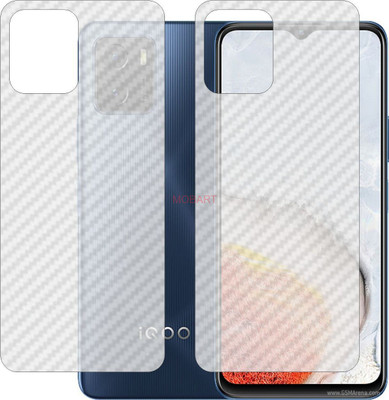 MOBART Back Screen Guard for VIVO IQOO U5x V2180GA (3D Carbon Fiber Finish)(Pack of 2)