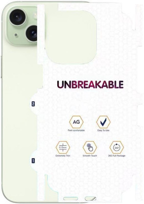 A3sprime Unbreakable Soft Transparent Back Skin Protector for APPLE iPhone 15 Plus Mobile Skin(Transparent)