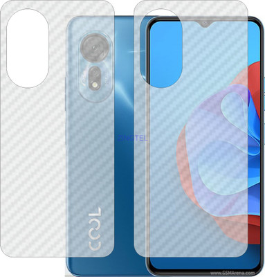 ZINGTEL Back Screen Guard for COOLPAD COOL20S (3D Carbon Fiber Finish)(Pack of 2)