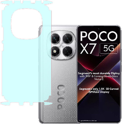VAYUVAULT Back Screen Guard for POCO X7 5G, Matt with side(Pack of 1)