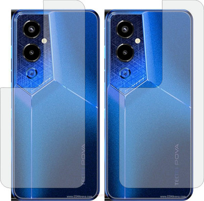 TELTREK Back Screen Guard for TECNO POVA4 PRO (Matte Finish)(Pack of 2)