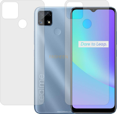 Fasheen Back Screen Guard for REALME C25 (Matte Finish)(Pack of 2)