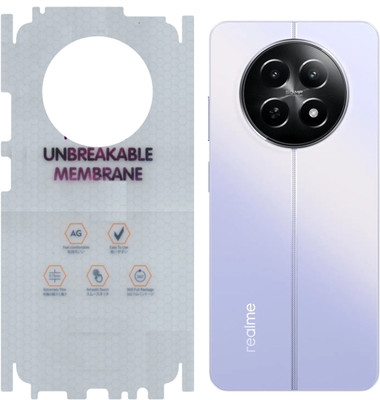 yuvu77 Back Screen Guard for realme 12x 5G, Membrane 360 coverage(Pack of 1)