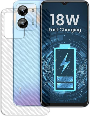 MUTAALI Back Screen Guard for Lava O1 Back Carbon Fiber Skin with camera lens(Pack of 1)