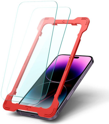 Spigen Tempered Glass Guard for Apple iPhone 14(Pack of 2)