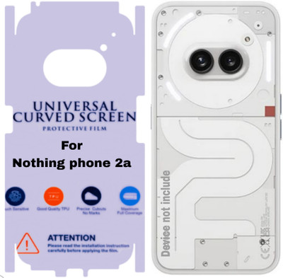 Shreejee Back Screen Guard for nothing phone 2a back membrene glossy, with 360 (back&side) coverege(Pack of 1)