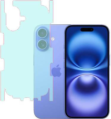 KARTRAY Back Screen Guard for Apple iPhone 16, Matte With Sides(Pack of 1)