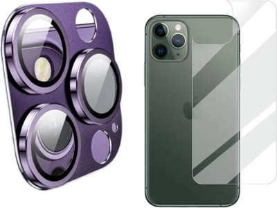 UNIKWORLD Back Screen Guard for iPhone 14 Pro, Back Screen Protector for iPhone 14 Pro With Camera Lens Protector iPhone 14 Pro back screen guard, iPhone 14 Pro Camera Ring Protector[Purple](Pack of 2)