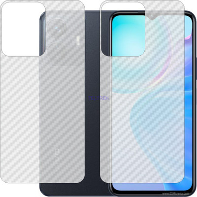 TELTREK Back Screen Guard for VIVO Y77E 5G V2166BA (3D Carbon Fiber Finish)(Pack of 2)
