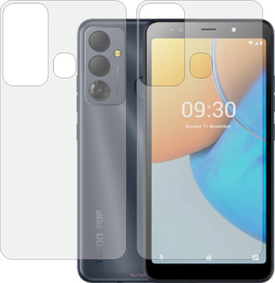 TELTREK Back Screen Guard for TECNO POP 6 GO BE6J (Matte Finish)(Pack of 2)