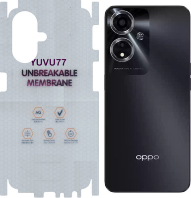 yuvu77 Back Screen Guard for oppo a59 5g, Membrane with 360 coverage, unbreakable membrane(Pack of 1)