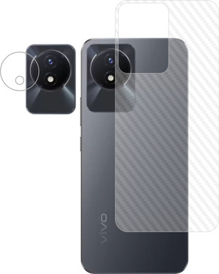 Vatsin Back Screen Guard for ViVO Y02, ViVO Y02 [Back Carbon Fiber] [Rear Camera Lens Guard](Pack of 2)