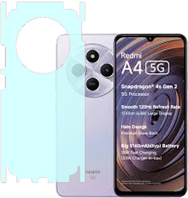 VAYUVAULT Back Screen Guard for Mi Redmi 4A, Matte with side(Pack of 1)