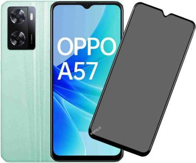 YAFILO Back Screen Guard for Oppo K10 5G / A57 5G / A57 4G Edge To Edge Privacy Tempered Glass With Easy Self Installation Kit For Smartphone | Black(Pack of 1)