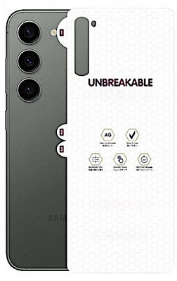 A3sprime Back Screen Guard for SAMSUNG Galaxy S23 Plus 5G, |Full Coverage 9H Surface Hardness Unbreakable Soft Silicone Back Skin Protector|, (Matte)(Pack of 1)