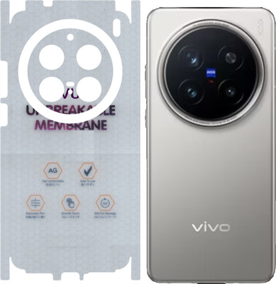 YMC77 Back Screen Guard for Vivo X200 Pro 5g, Membrane with 360 coverage, unbreakable membrane(Pack of 1)