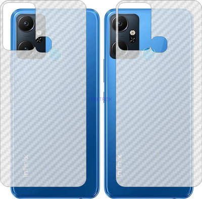 TELTREK Back Screen Guard for INFINIX SMART 6 PLUS INDIA X6823C (3D Carbon Fiber Finish)(Pack of 2)