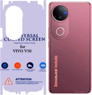 Shreejee Back Screen Guard for VIVO V50 5g back membrene with 360 back and side full back screen protector(Pack of 1)