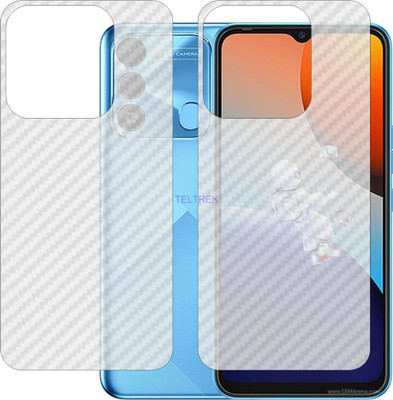TELTREK Back Screen Guard for TECNO SPARK 9 KG5p (3D Carbon Fiber Finish)(Pack of 2)