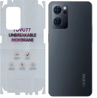 yuvu77 Back Screen Guard for Oppo Reno 7 5G, Membrane 360 coverage(Pack of 1)