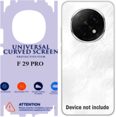 Shreejee Back Screen Guard for OPPO F29 PRO 5g back MEMBRANE glossy with 360 covrege back and side full back panel protector(Pack of 1)