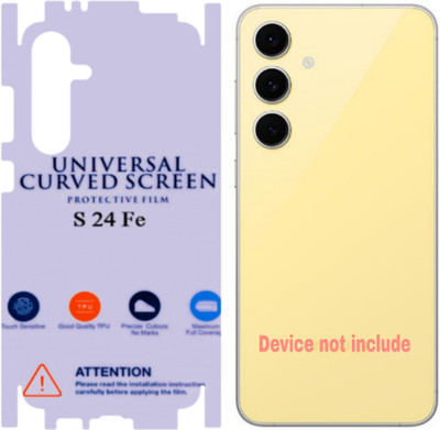 Shreejee Back Screen Guard for SAMSUNG GALAXY S24 FE 5g back MEMBRANE glossy with 360 covrege back and side full back panel protector(Pack of 1)