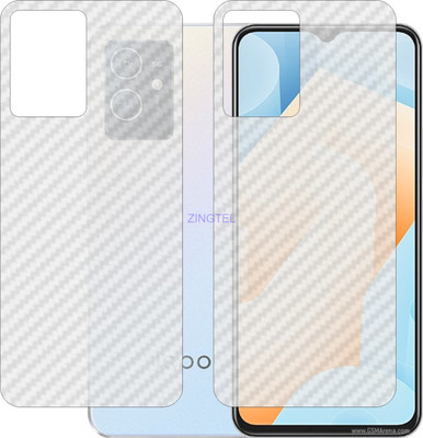 ZINGTEL Back Screen Guard for VIVO IQOO U5e V2197A (3D Carbon Fiber Finish)(Pack of 2)